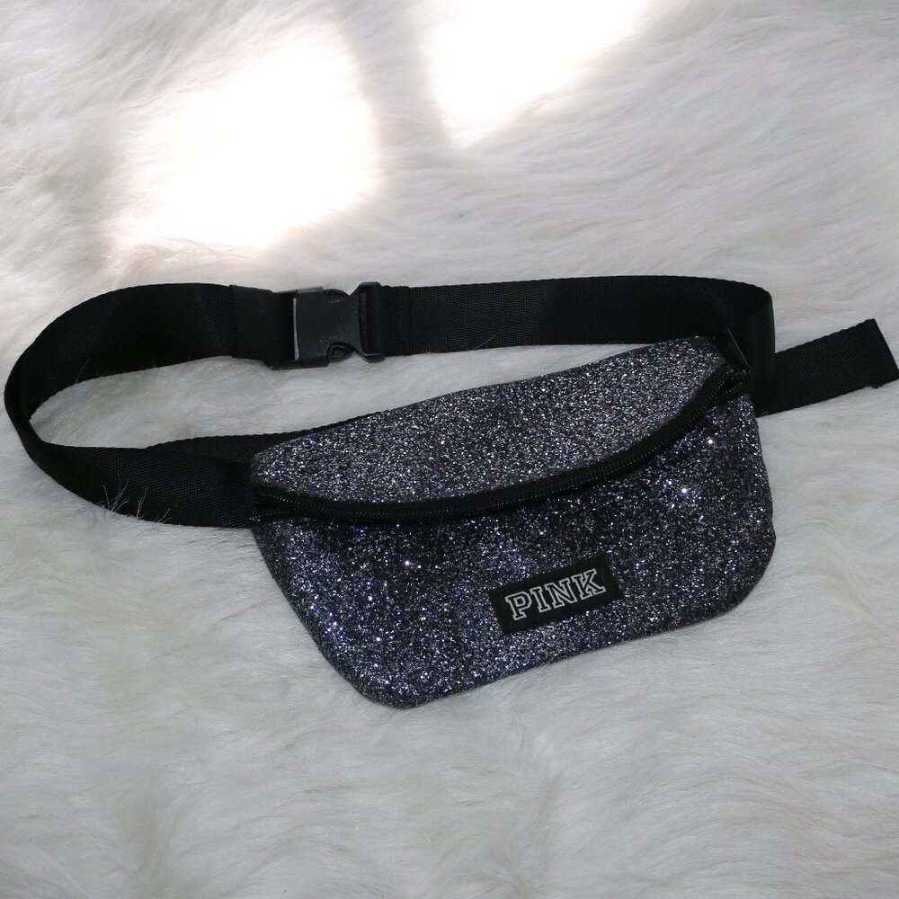 PINK by Victoria’s Secret Glitter Fanny Pack – NWOT ✨🖤